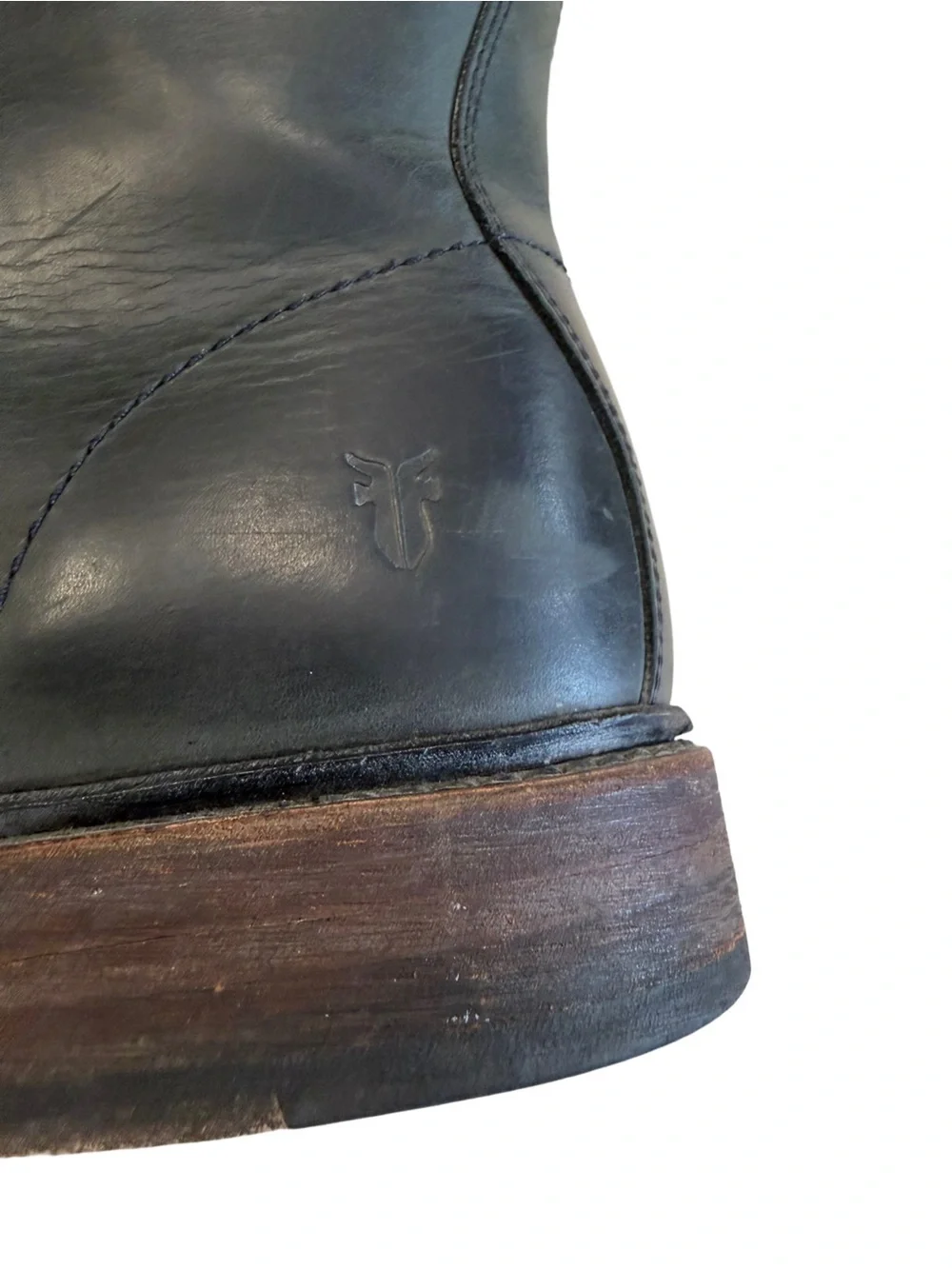 Frye James Lace Up Mens Black Leather Lace Up Casual Dress Boots Size 9.5 D